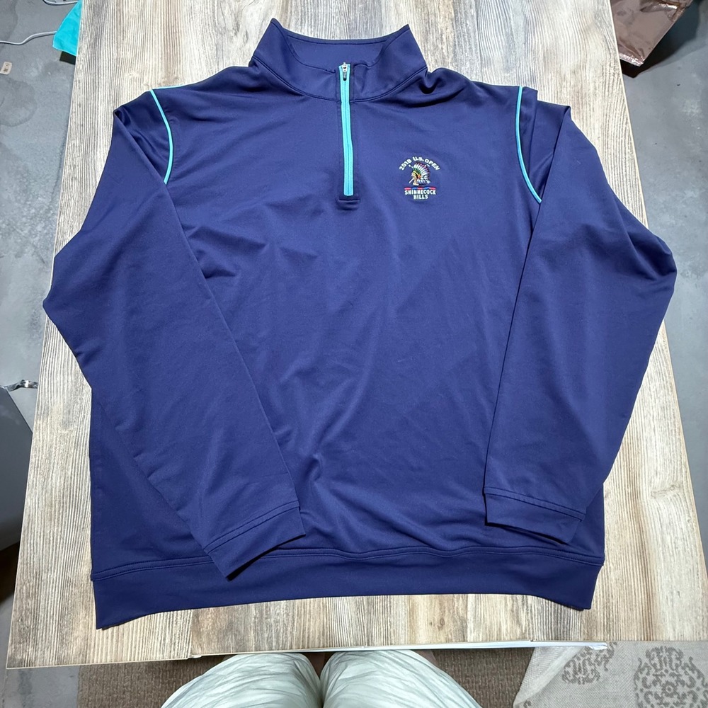 Peter Millar Pullover Navy 2018 US Open Shinnecock Hills Preppy